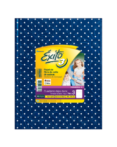CUADERNO EXITO TAPA DURA Nº3 AZUL X 48 HOJAS