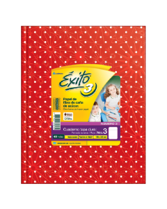 CUADERNO EXITO TAPA DURA Nº3 ROJO X 48 HOJAS