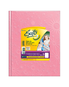 CUADERNO EXITO TAPA DURA ROSA Nº3 X 48 HOJAS RAYADAS