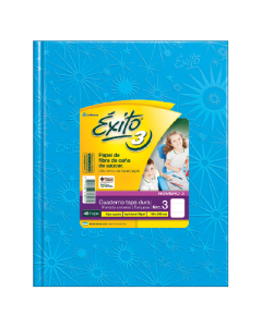 CUADERNO EXITO TAPA DURA CELESTE Nº3 X 48 HOJAS RAYADAS