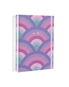 CUADERNO FW SEMIRIGIDO RAINBOW 16 X 21 CM.