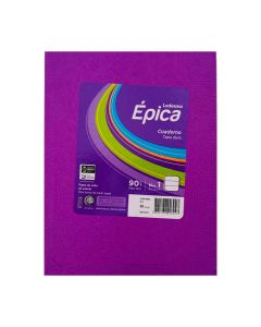 CUADERNO GLORIA/EPIC ARAÑA LILA x 48 HOJAS RAYADAS