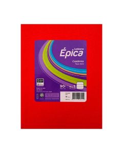 CUADERNO GLORIA/EPIC ARAÑA AMARILLO x 48 HOJAS RAYADAS