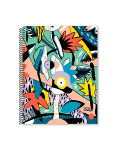 CUADERNO CON ESPIRAL LEDESMA DESING X 84 HOJAS RAYADAS