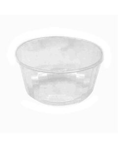 POTE PLASTICO FACETADO CRISTAL 210 CC.