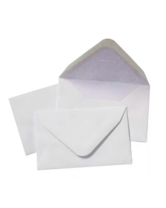 SOBRE PARA TARJETA 7 CM. X 10,5 X 100 UNI.