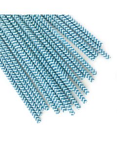 SORBETE POLIPAPEL ZIG ZAG AZUL x 25 U.