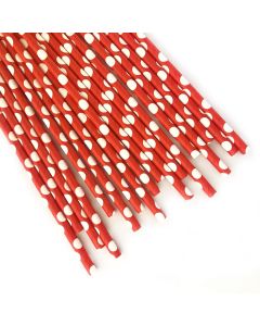 SORBETE POLIPAPEL ROJO LUNARES x 25 U.