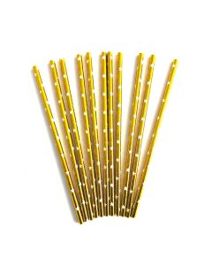SORBETES POLIPAPEL DORADOS ESTRELLAS X 25 UNI.