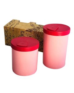 SET DUO YERBA/AZUCAR ROSA PASTEL