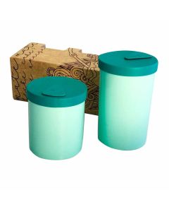 SET DUO YERBA/AZUCAR VERDE PASTEL