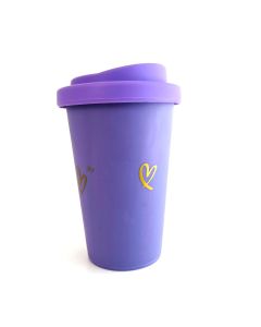 VASO TERMICO LILA PASTEL "LOVE"