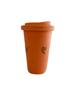 VASO TERMICO SALMON PASTEL  "LOVE"
