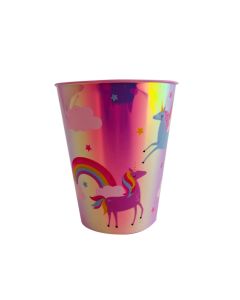 VASO HOLOGRÁFICO UNICORNIO 300 CC. 