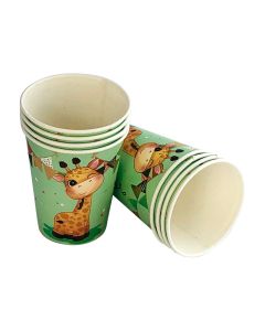 VASO POLIPAPEL JIRAFA X 8 UNI