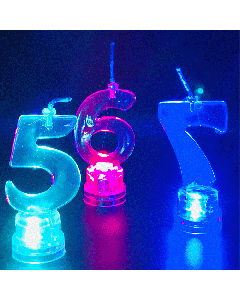 VELA NUMERO CON LUZ