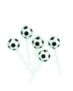 VELA FORMA PELOTA FUTBOL X 5 U.