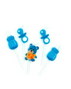 VELA FORMA PRIMER AÑITO NENE X 5 U.