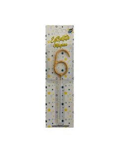VELA ESTRELLITA DORADA N°6