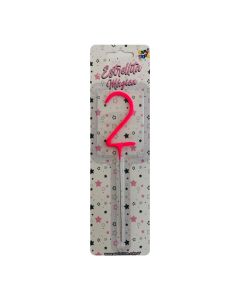 VELA ESTRELLITA ROSA N°2
