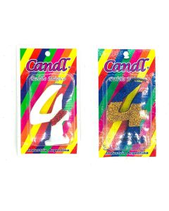 VELA GLITTER N°4 BOCA O RIVER