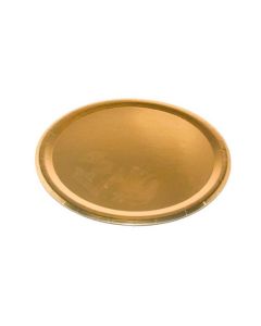 PLATO CARTON DORADO 28 CM.