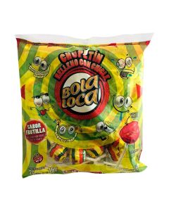 CHUPETIN BOLA LOCA FRUTILLA X 24 UNI.