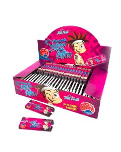 CHUPETIN MASTICABLE TUTTI FRUTI SUPER TATOO X 50 U.