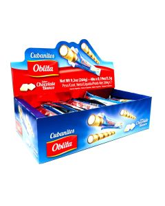 CUBANITO OBLITA CHOCOLATE BLANCO X 48 U.