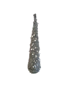ARBOL PLEGABLE PLATA 120 CM.