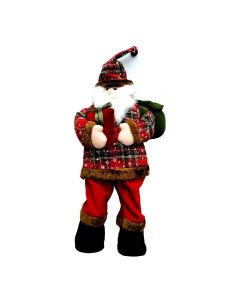 PAPA NOEL CON TRAJE ROJO 65 CM.