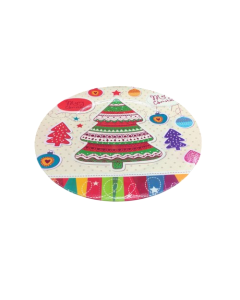 PLATO DE SITIO CON ARBOL NAVIDEÑO 33 CM.