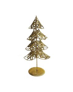 ARBOL ACHINADO ALAMBRE DORADO