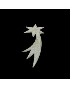 ADORNO ESTRELLA FUGAZ DORADA PATINADA 7x17cm