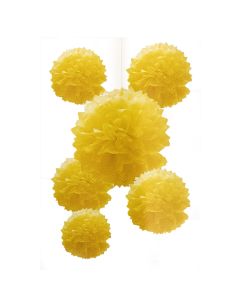 POMPON AMARILLO 40 CM.
