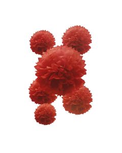 POMPON ROJO 40 CM.