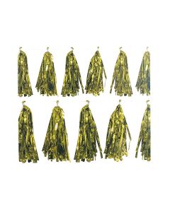 GUIRNALDA BORLAS DORADAS