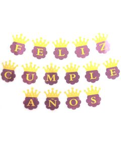 BANNER FELIZ CUMPLE ROSA