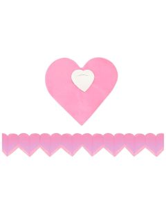 GUIRNALDA CORAZONES ROSAS X 3 UNI.