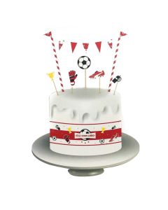 DECORACION PARA TORTA FUTBOL RIVER