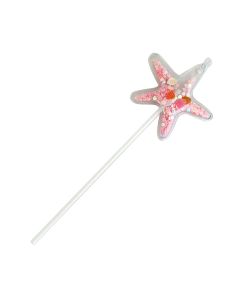 ADORNO TORTA ESTRELLA C/ CONFETI 15 CM.
