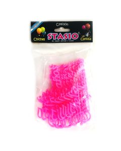 ADORNO FELIZ CUMPLEAÑOS ROSA X 12 U.