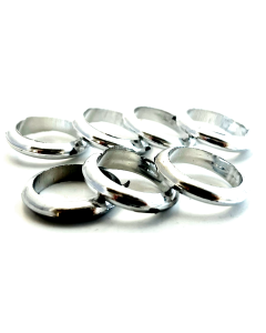 ANILLO METALIZADO PLATA X 50 UNI.