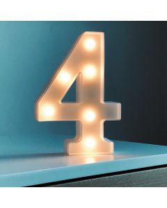 NUMERO 4 CON LUZ