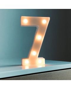 NUMERO 7 CON LUZ