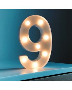 NUMERO 9 CON LUZ