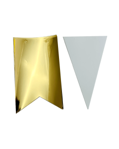 BANDERIN COMBINADO DORADO