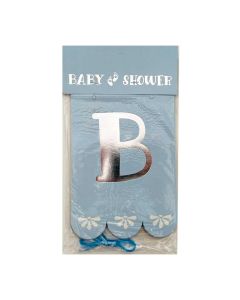 BANDERÍN BABY SHOWER CELESTE PASTEL