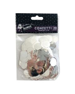 CONFETI REDONDO PLATEADO X 20 G