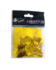 CONFETI REDONDO DORADO X 20 G